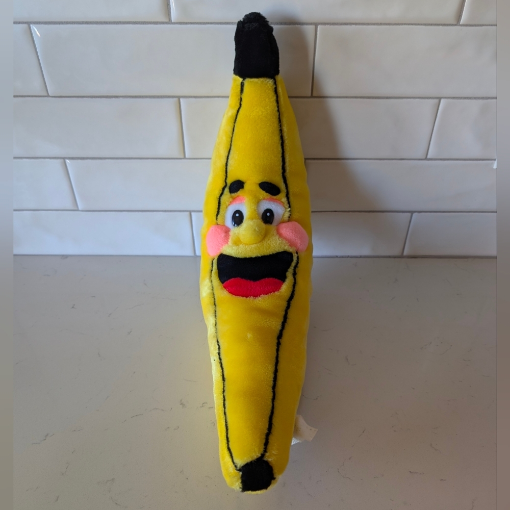 Yellow Plush Banana Toy Soft